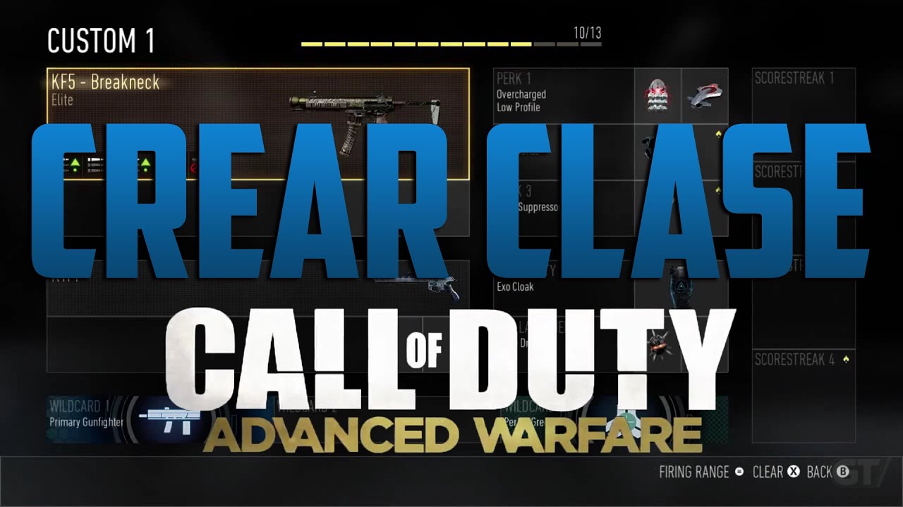Call Of Duty Advanced Warfare: Cómo Crear Clase - "PICK 13"