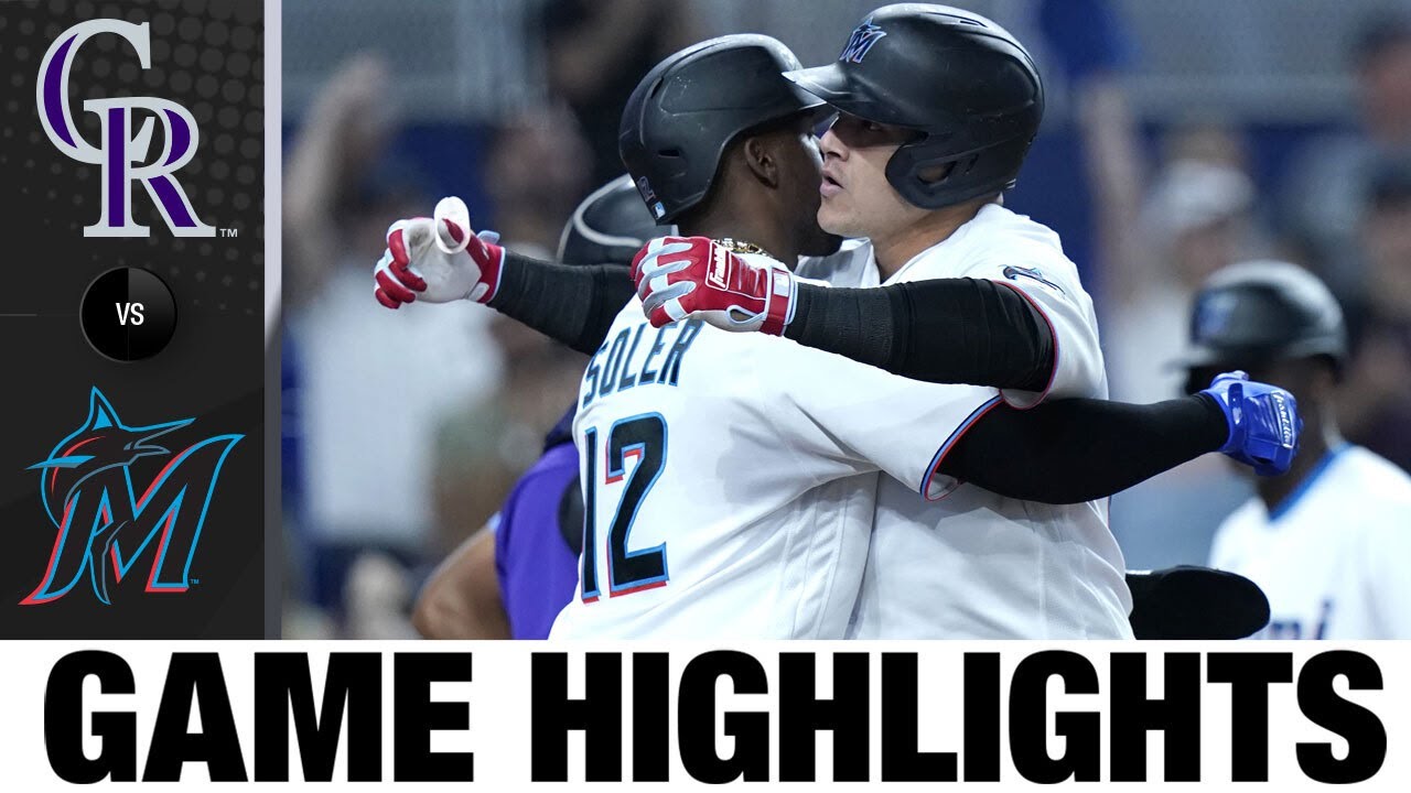 Rockies vs. Marlins Game Highlights (6/21/22) MLB Highlights YouTube