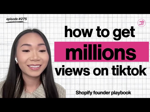REWIND: How to get MILLIONS of Views on TikTok (Shopify Founder Playbook)