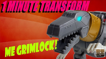 Transformers Grimlock & Wheelie | 1-Minute Transform | Studio Series 86 Leader Class | Toy Video