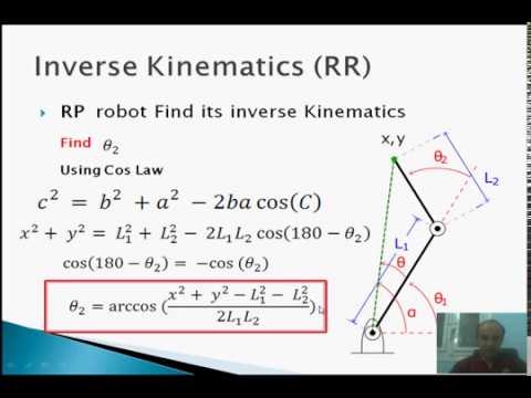 Robotic 09_ Start inverse kinematics Example (Two link Robot) - YouTube