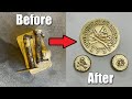 Casting A Giant Uncharted Coin From Scrap Bronze - Easy Metal Casting Process