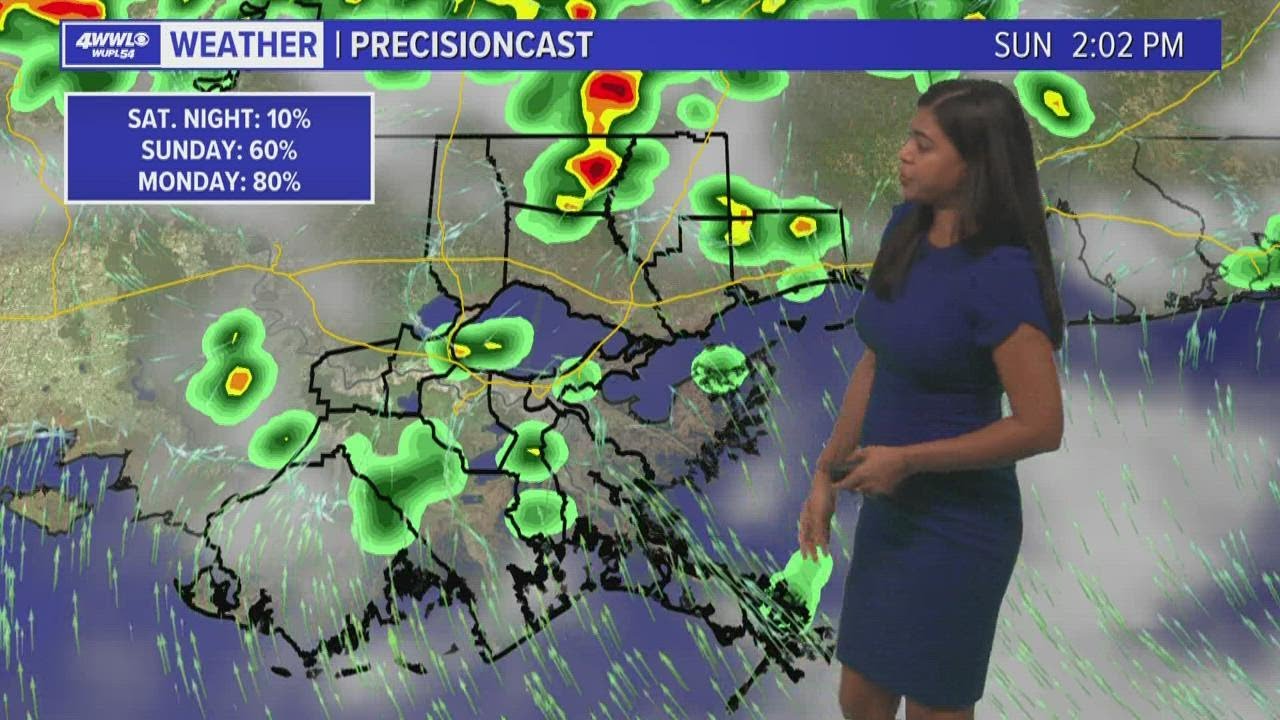 Rainy and stormy pattern lingers into the work week - YouTube