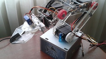 Potentiometer robotic arm controlled