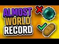 I had a Minecraft Speedrun World Record Seed... Then I tried to eat bread