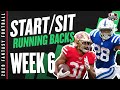 2020 Fantasy Football Advice - Week 6 Running Backs - Start or Sit? Every Match Up