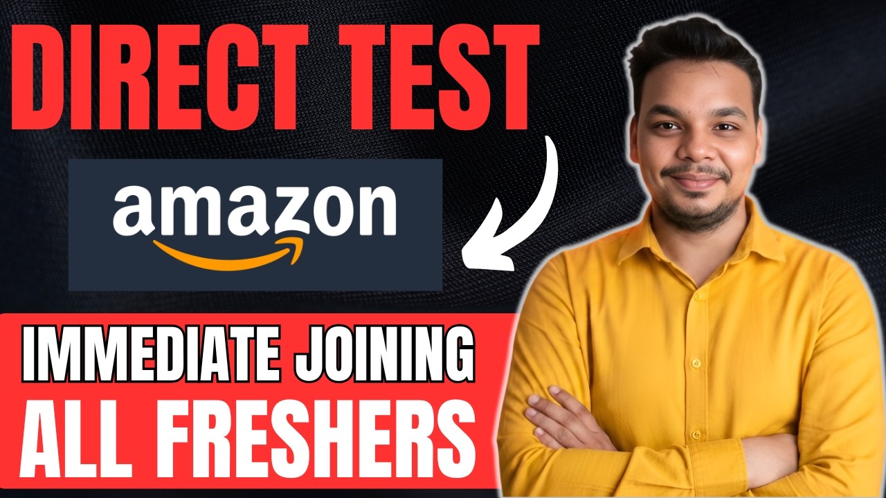 Amazon Direct Test Hiring | Live Assessment | 2026, 2025, 2024 Batch ...