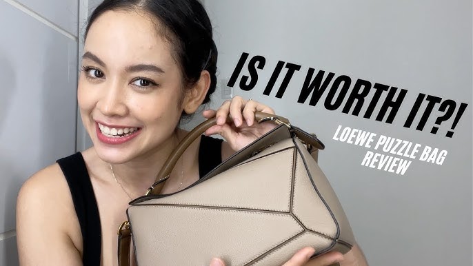 My Luxury Bag Review on The LOEWE Medium & Mini Puzzle + Small Hammock Bag  — WOAHSTYLE