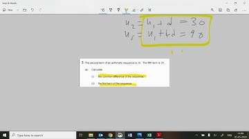 IGCSE Maths: arithmetic sequences exam style questions, higher grades (GTU)