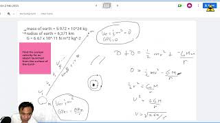 Gravitational Energy: Calculating Escape and Orbital Velocity Part 1