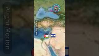 Palestine with Iran VS Israel and the USA | The Palestinian-Israeli conflict #shorts #animation