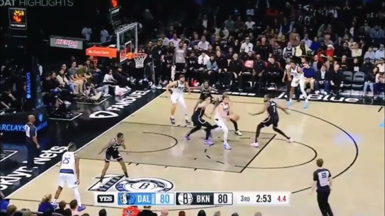 Luka Doncic No Look Behind The Back Pass😱😱😱 Dallas Vs Nets Oct27 2022 2023 Season Youtube