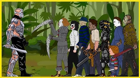 Uber Jason vs IT Pennywise, Predator, Michael, Freddy, Jason, Leatherface, Jeff, Chucky - Dc2