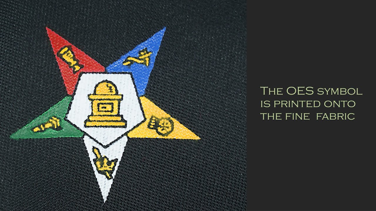 Order of the Eastern Star Masonic Tie - Black