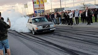Volvo 240 Turbo V8 INSAINE Burnout [730 WHP]