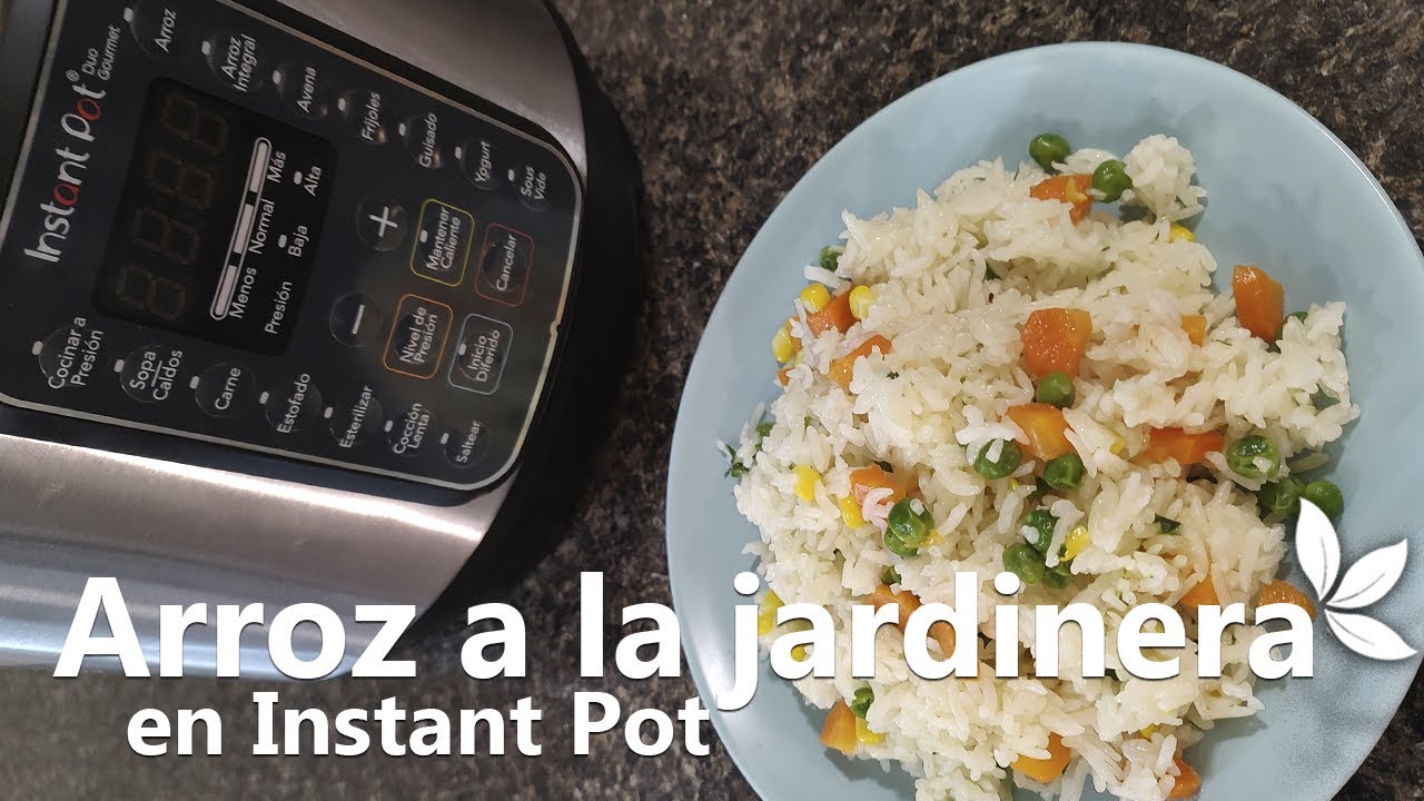 Cómo preparar arroz a la jardinera | En Instant Pot