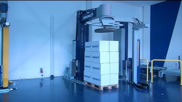 Robopac Rototech 708 CS Semi-Auto Rotary Arm Stretch Wrapper Safety Bumper | www.ProPac.com