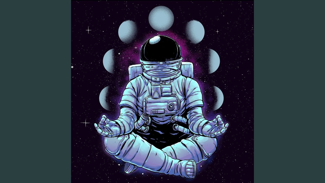 Расслабься тг. Космонавт арт. Космонавт в космосе. Одинокий космонавт. Космонавт медитирует.
