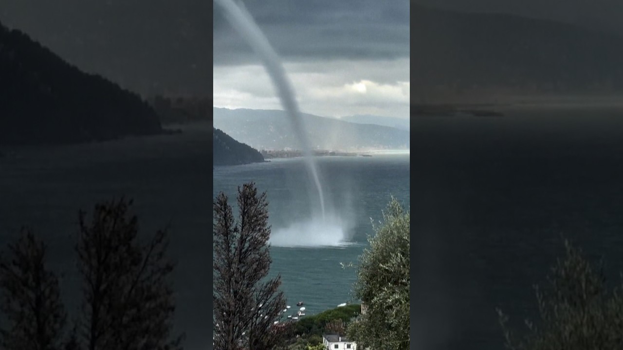 Waterspout swirls off northern Italy’s coast Waterspout swirls off northern Italy’s coast