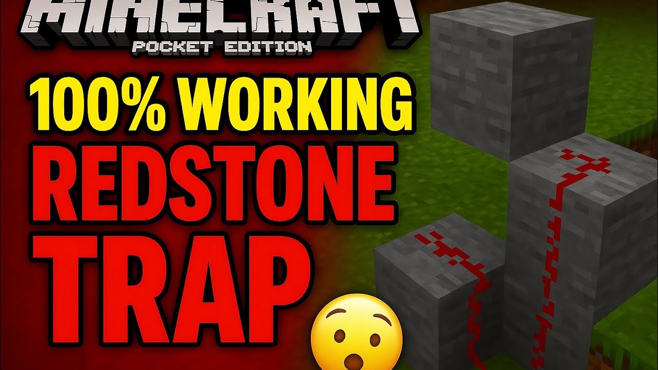 💥 100% Working Minecraft Redstone Trap | Secret Base Defense & Hidden Mechanism Tutorial