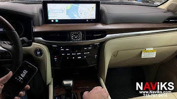 Fits 2014 - 2020 Lexus LX570 Apple CarPlay + Android Auto (Wired & Wireless) + HDMI + USB Media
