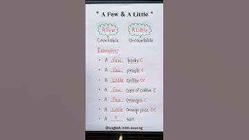 Use of " a few & a little "🔥👨‍🏫 #english #grammar #education #learning