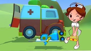 Ambulance Rescue Team | Doctor Cartoon, Fire Truck | Nursery Rhymes | Kids Songs | BabyBus FOR Kids