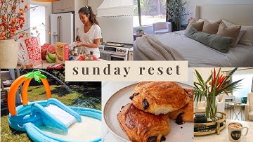 SUNDAY RESET: Relaxing, cleaning, trader joes haul, meal prep and fun