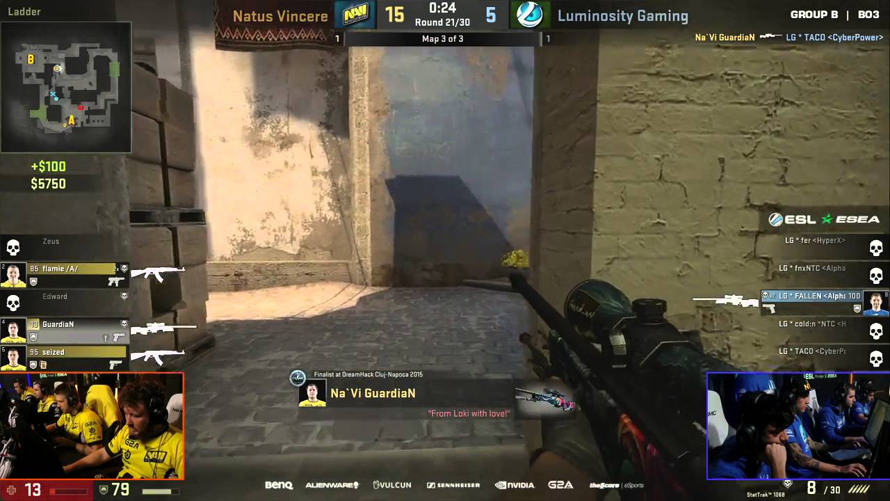 FalleN Ace LG vs NaVi ESL ESEA Pro League Season 2 Finals