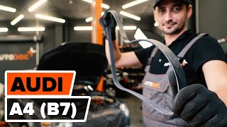 Watch the video guide on AUDI CABRIOLET Drum brake shoe support pads replacement
