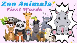 First Words Zoo Animals : Word Search Puzzle!