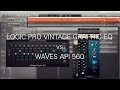Logic Pro Vintage Graphic EQ vs Waves API-560