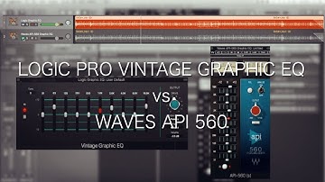 Logic Pro Vintage Graphic EQ vs Waves API-560