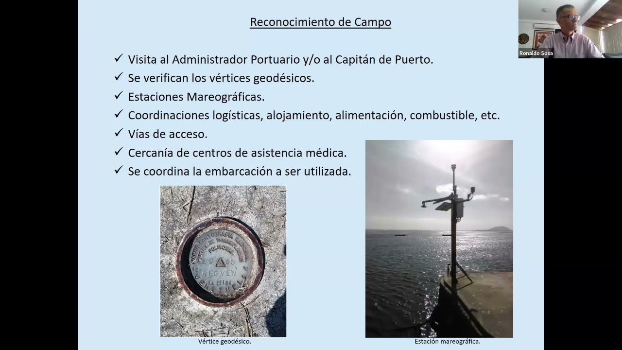 El levantamiento hidrografico por Msc Ronaldo Sosa C