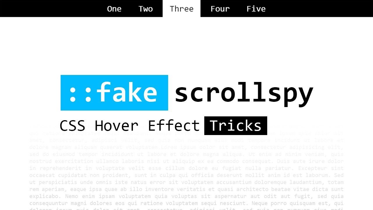 Css Fake Scrollspy Css Trick Youtube Css Fake Scrollspy Css Trick Youtube