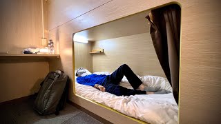 I stayed at a capsule hotel with an independent private room