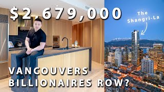 Inside CUSTOM DESIGNED Condo in the SHANGRILA ($2,679,000) in BC, Canada | Vancouver Home Tours