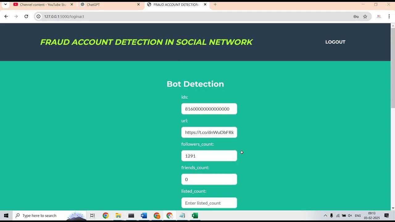 Fake Profile Detection on Social sites Using Machine Learning - YouTube