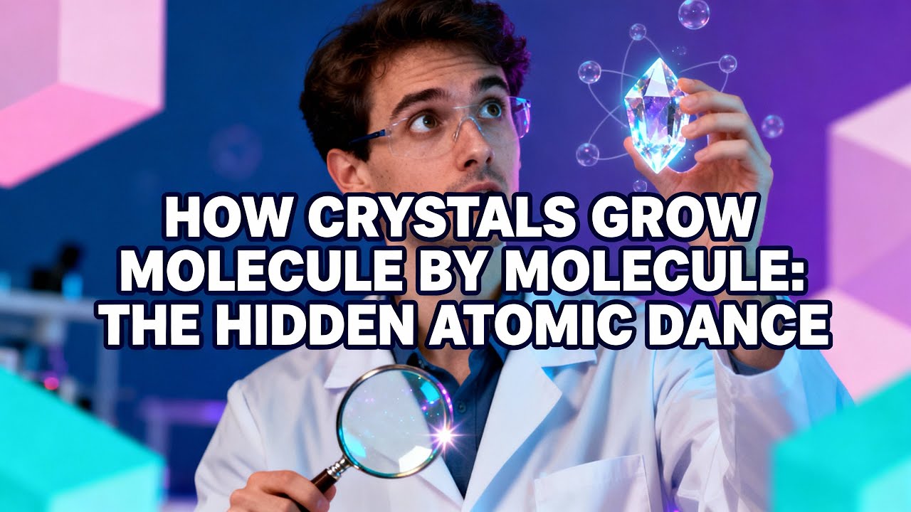 How Crystals Grow Molecule by Molecule: The Hidden Atomic Dance