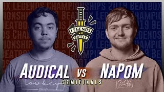 Audical vs Napom | Beatbox Legends Championships 2019 | Semifinals