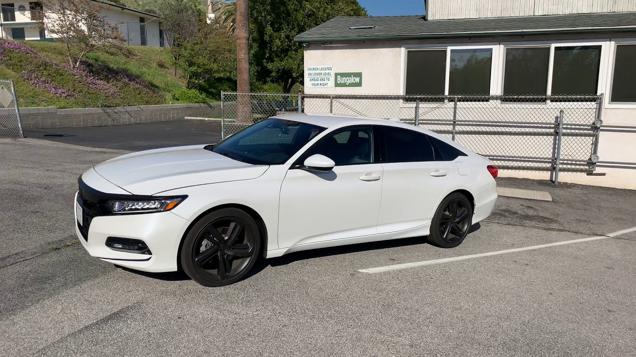 Blacking out the rims and window trim on my 2019 Honda Accord Sport