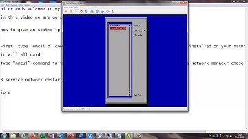 Static Ip address configuration in Centos Linux 7