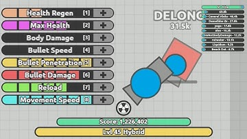Diep.io - 0 Bullet Speed Challenge (1.2M Score Hybrid FFA)