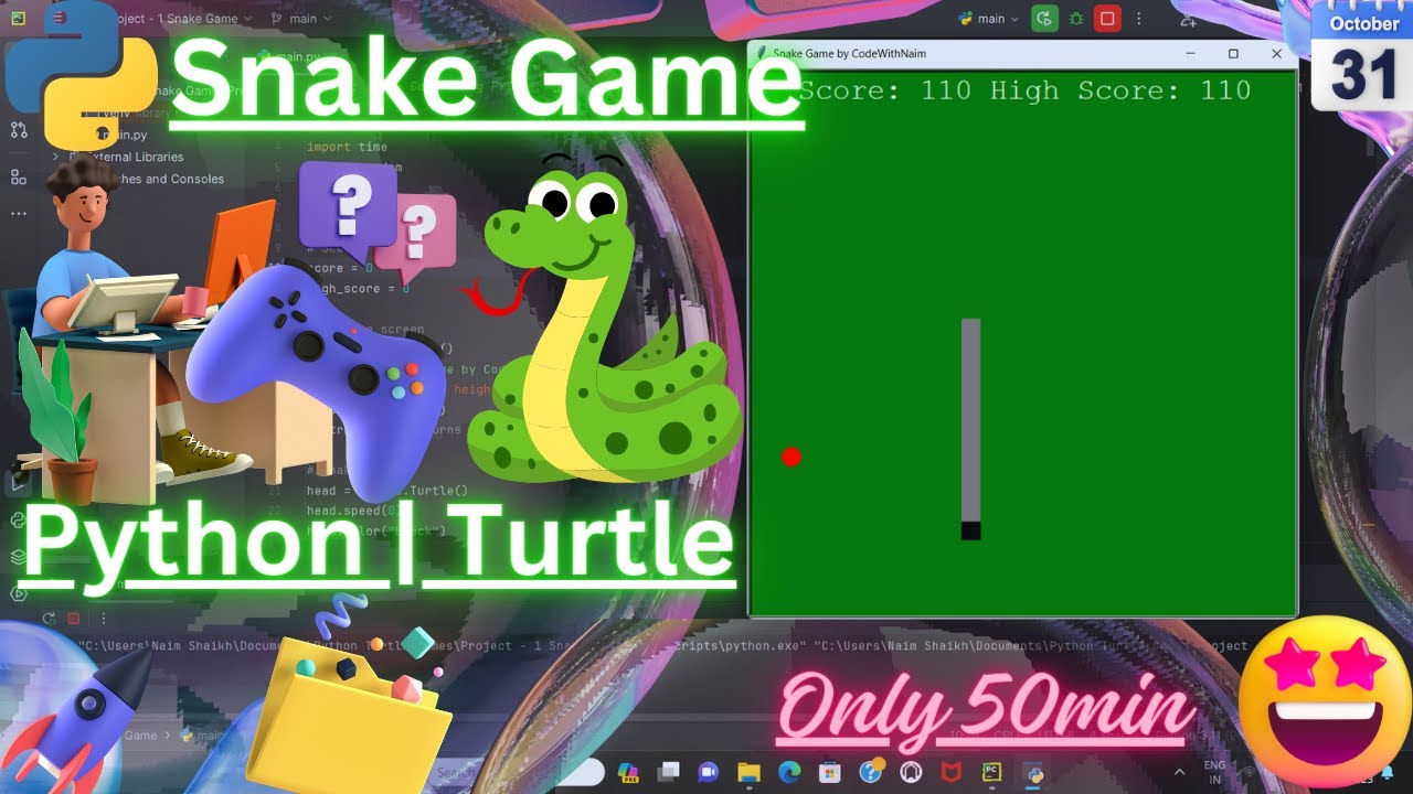 Step-by-Step Guide to Build Python Snake Game with Pygame - DEV Community