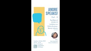 Andre Speaks Vol. 2 with Rizky Febriyanti - Owner Hello Derma