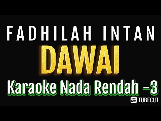 Dawai - Fadhilah Intan (Karaoke Lower Key | Nada Rendah) class=