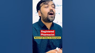 Registered Pharmacist || for #pharmacy #students #b_pharma #d_pharma #pharmacist #registration