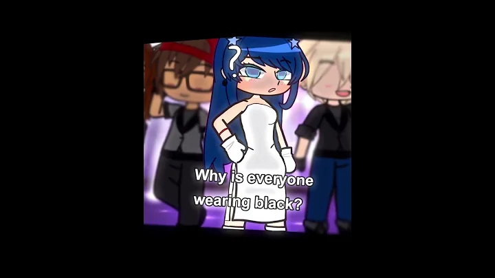 Why is everyone wearing black gacha trend/ gacha meme / mlb #shorts