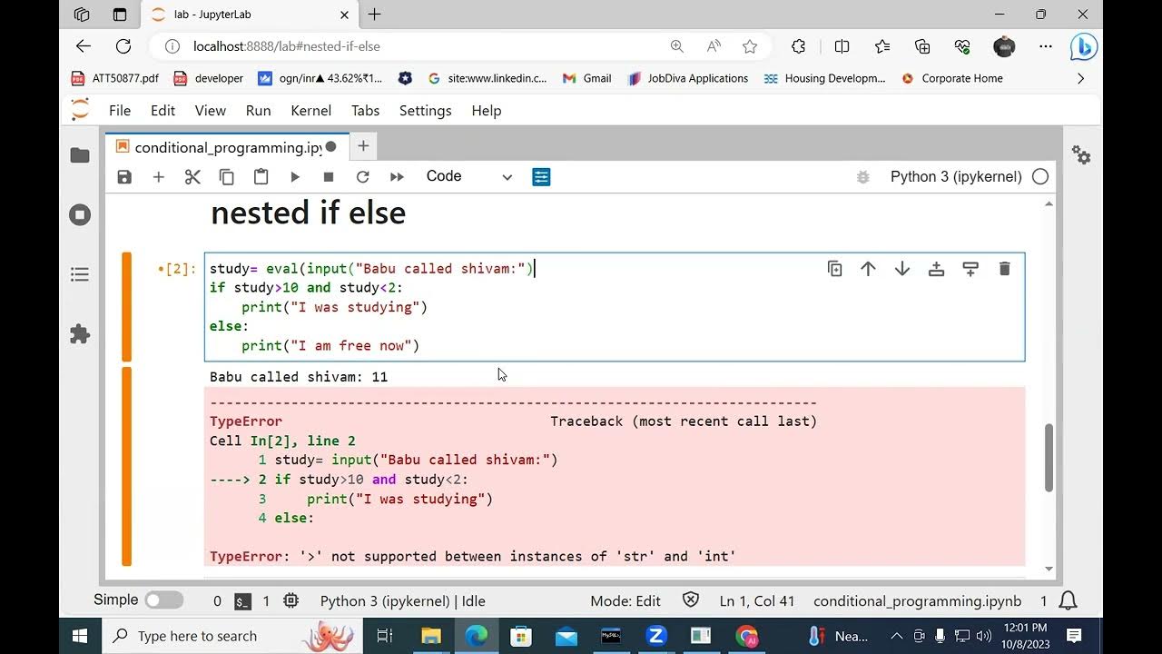 Python if else , nested if else , if elif else introduction and coding ...