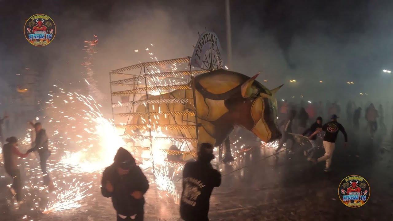 🔥 Quema de Toros Monumentales 💥 1a Parte Gremio de los Artesanos Unidos por la Pirotecnia OZUMBA